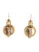 Temple St. Clair 18K Quartz & Diamond Amulet Drop Earrings