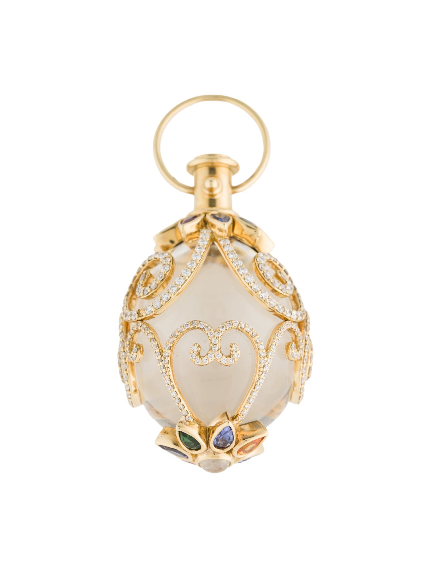 Temple St. Clair 18K Diamond & Multistone Arabesque Amulet