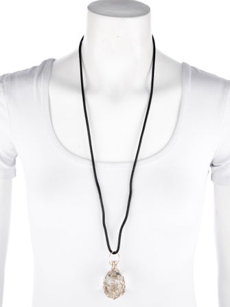 Temple St. Clair 18K Quartz & Diamond Large Vine Amulet Pendant