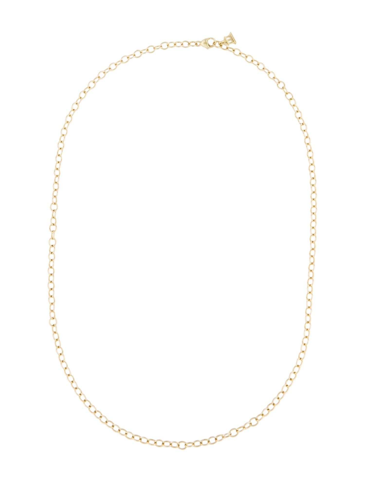 Temple St. Clair 18K Extra Small Oval Chain Necklace