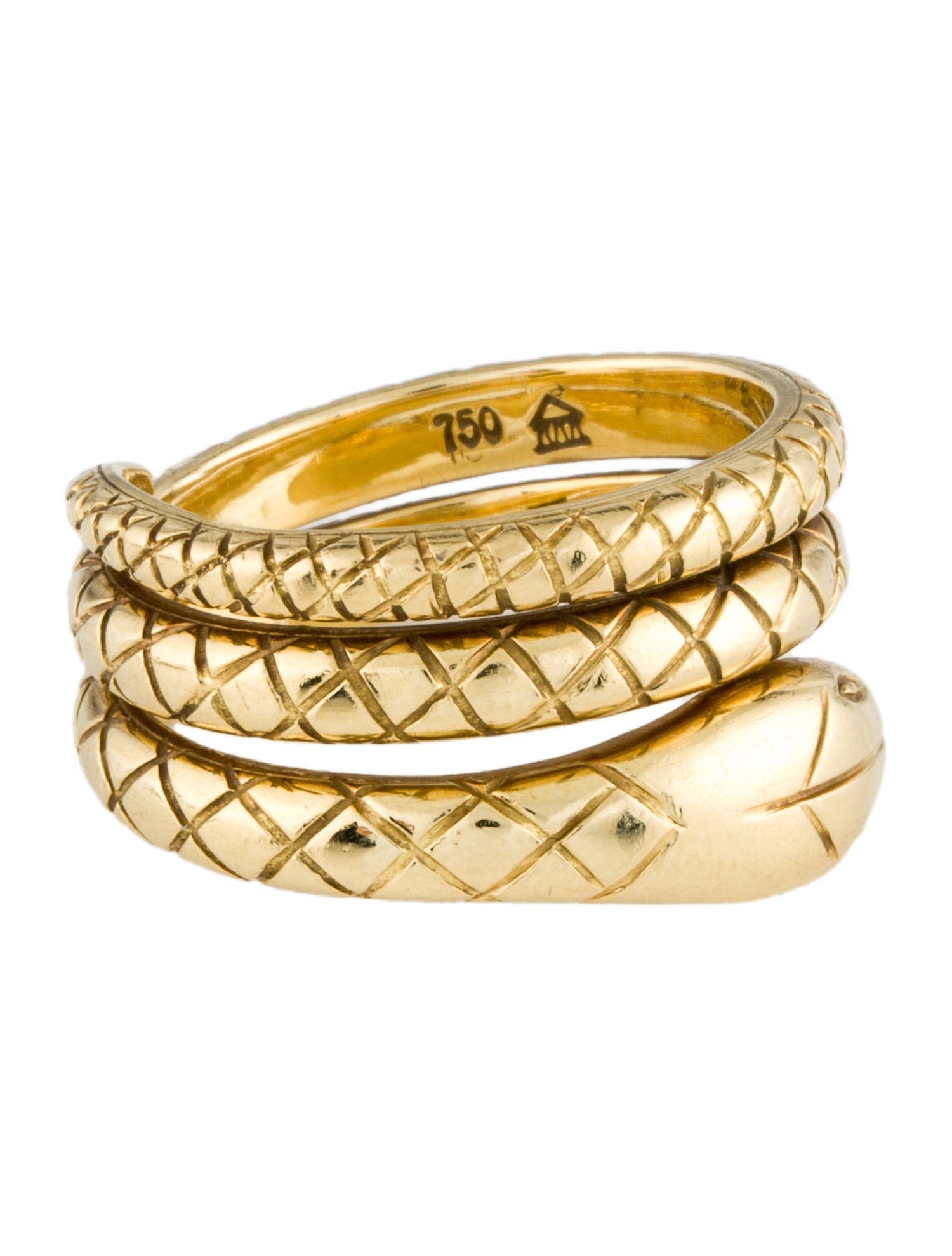 Temple St. Clair 18K Double Serpent Ring