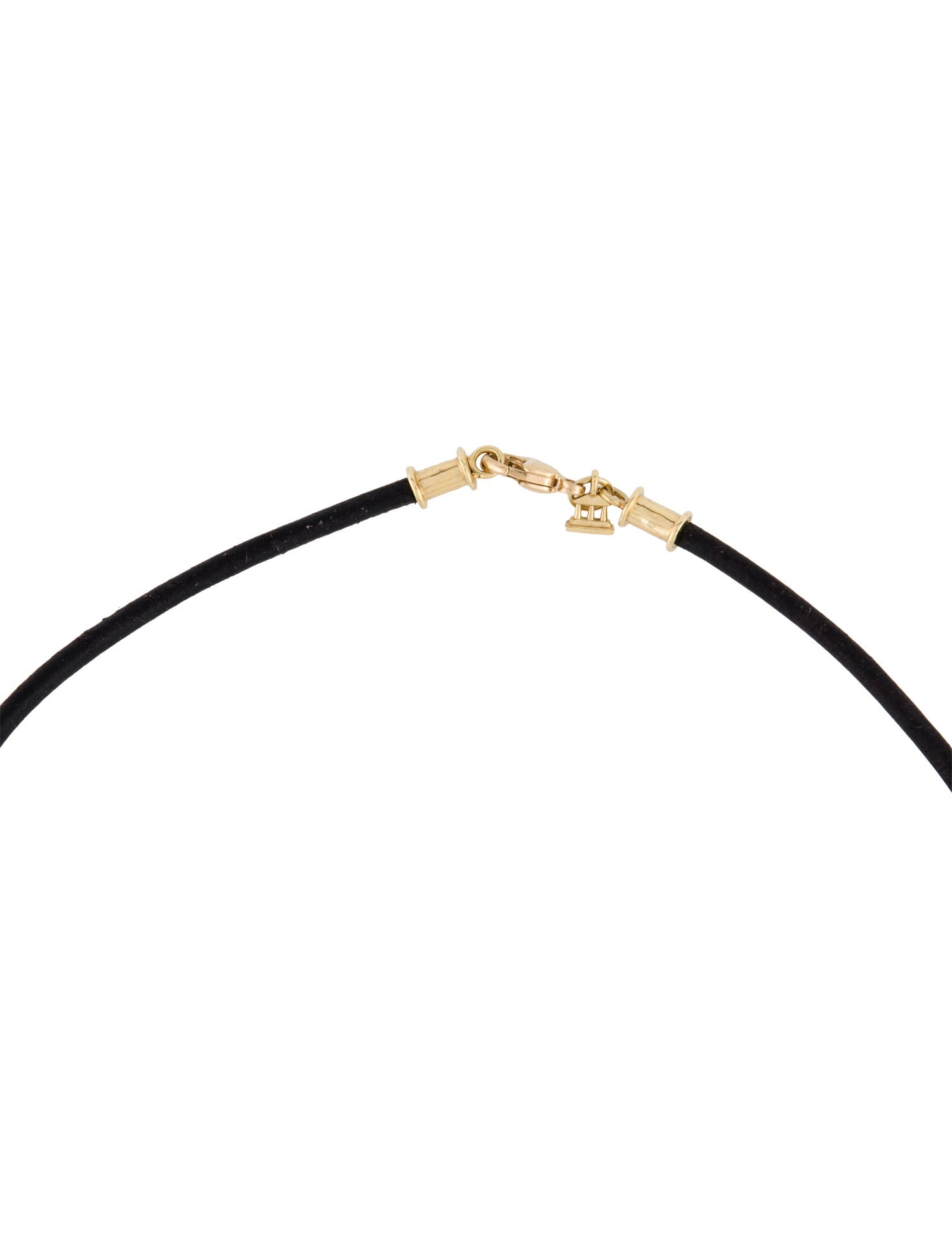 Temple St. Clair 18K Black Leather Cord