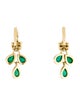 Temple St. Clair 18K 3.06ctw Emerald & Diamond Drop Earrings