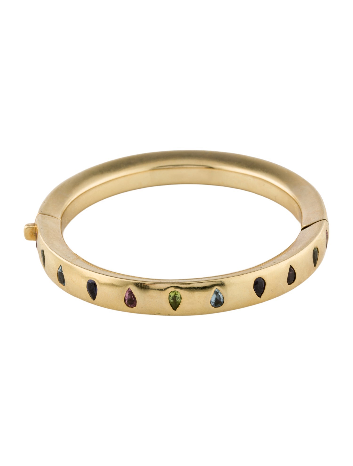 Temple St. Clair 18K Multistone Hinged Bracelet