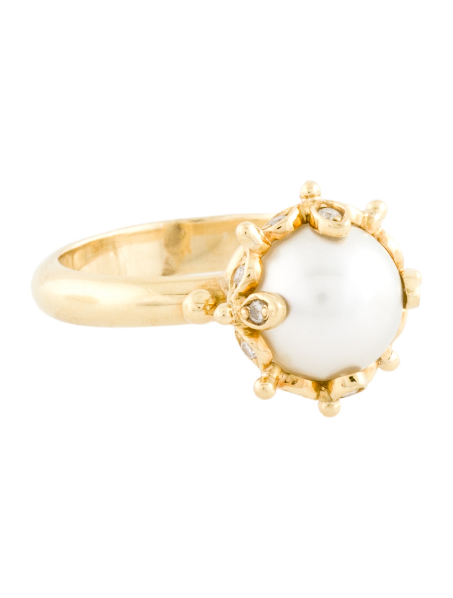 Temple St. Clair 18K Pearl & Diamond Ring