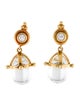Temple St. Clair 18K Quartz & Diamond Amulet Drop Earrings