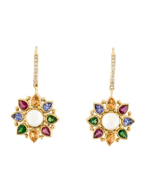 Temple St. Clair 18K Multistone & Diamond Oasis Drop Earrings
