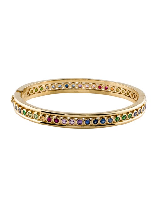 Temple St. Clair 18K Multistone Rainbow Eternity Bracelet