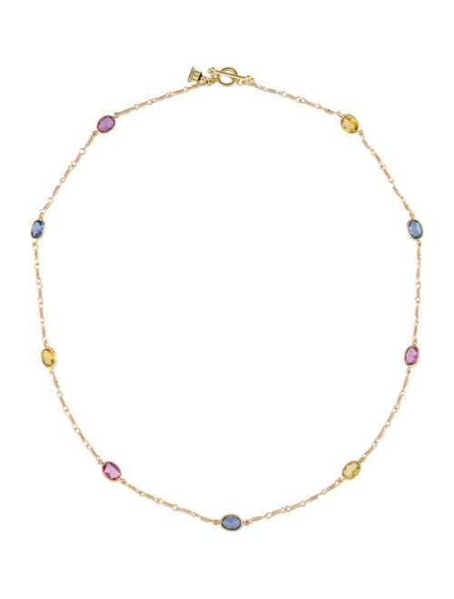 Temple St. Clair 18K Sapphire Station Necklace