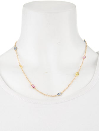 Temple St. Clair 18K Sapphire Station Necklace