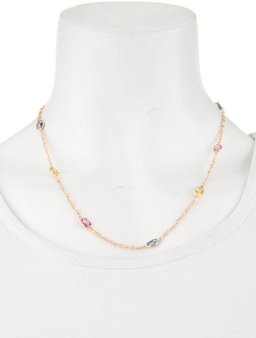 Temple St. Clair 18K Sapphire Station Necklace