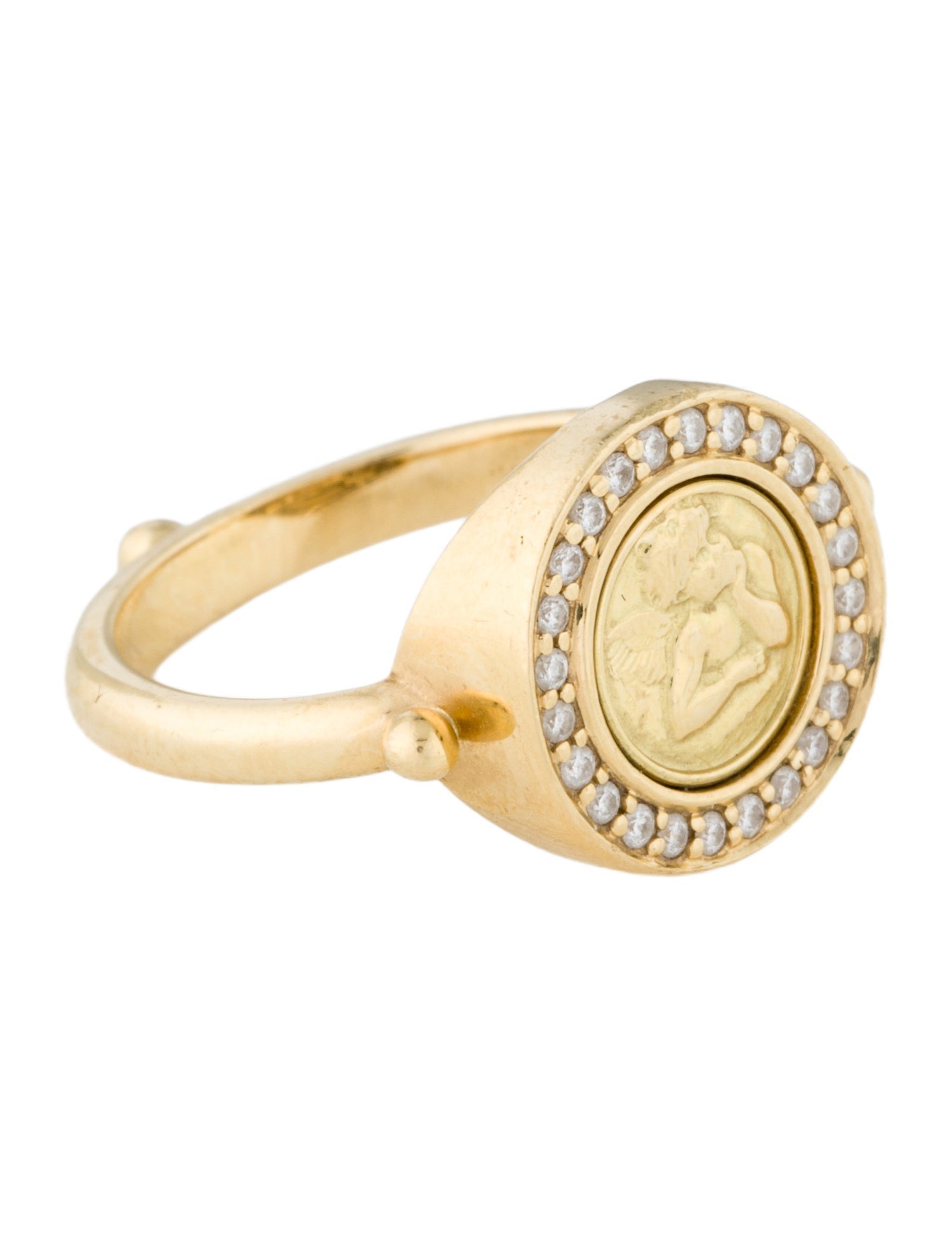 Temple St. Clair 18K Diamond Angel Cocktail Ring