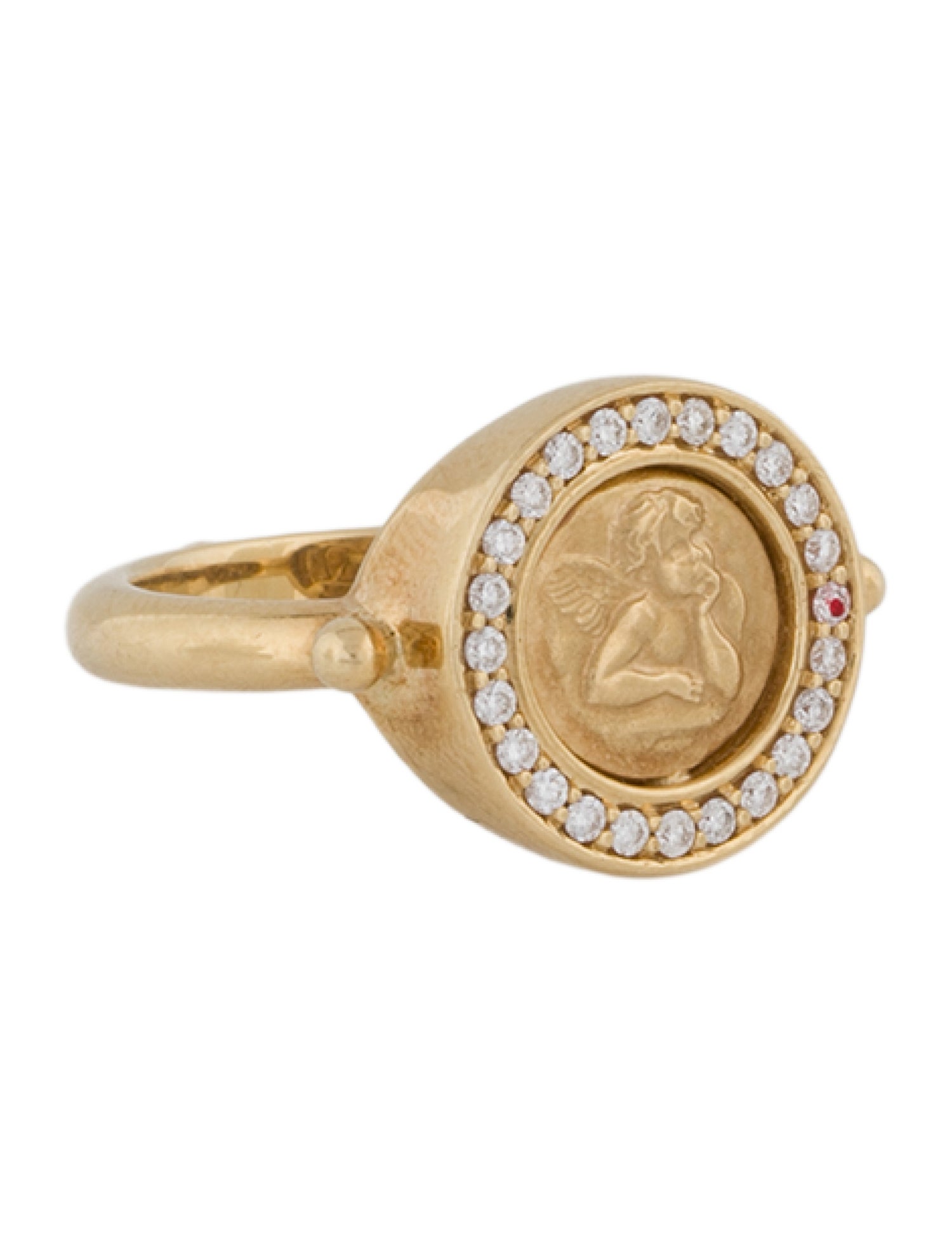 Temple St. Clair 18K Diamond Angel Ring