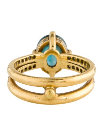 Temple St. Clair 18K Diamond & Zircon Cocktail Ring