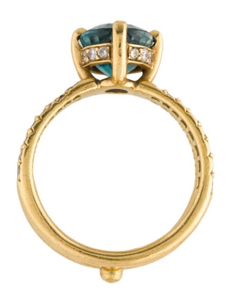 Temple St. Clair 18K Diamond & Zircon Cocktail Ring