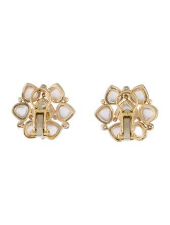 Temple St. Clair 18K Moonstone & Diamond Clip-On Earrings