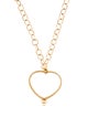 Temple St. Clair 18K Large Rock Crystal Heart Pendant Necklace