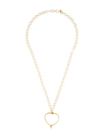 Temple St. Clair 18K Large Rock Crystal Heart Pendant Necklace