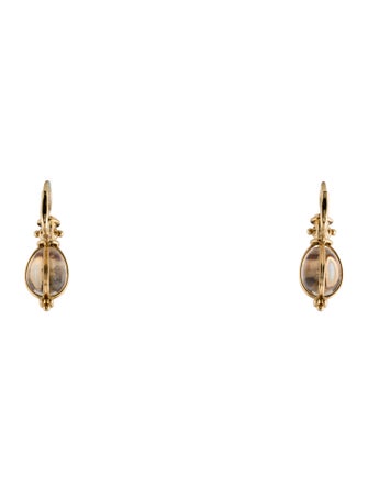 Temple St. Clair 18K Quartz Classic Amulet Earrings