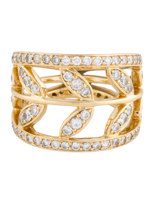 Temple St. Clair 18K 1.34ctw Diamond Vine Cocktail Ring