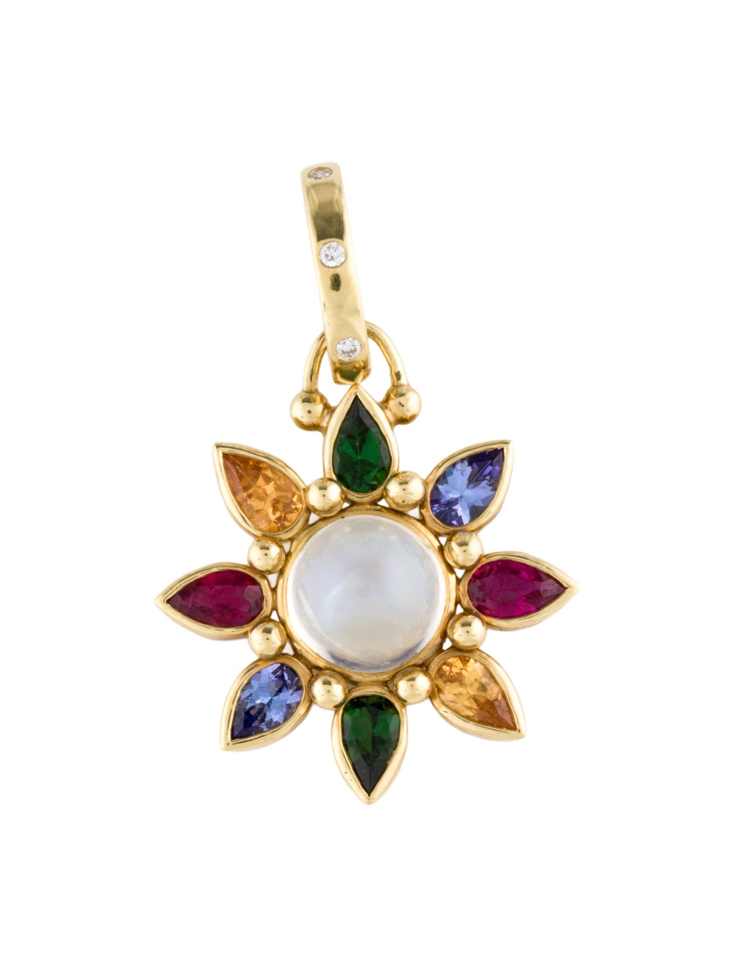 Temple St. Clair 18K Diamond & Multistone Pendant