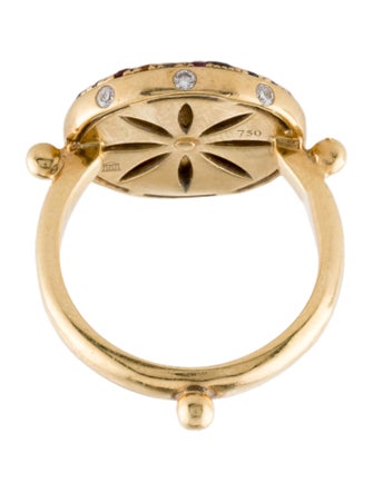 Temple St. Clair 18K Diamond, Sapphire & Ruby Pavé Celestial Sorcerer Ring