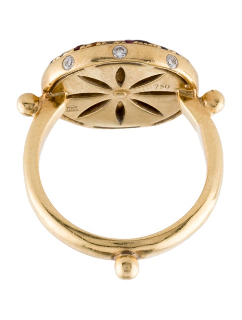 Temple St. Clair 18K Diamond, Sapphire & Ruby Pavé Celestial Sorcerer Ring