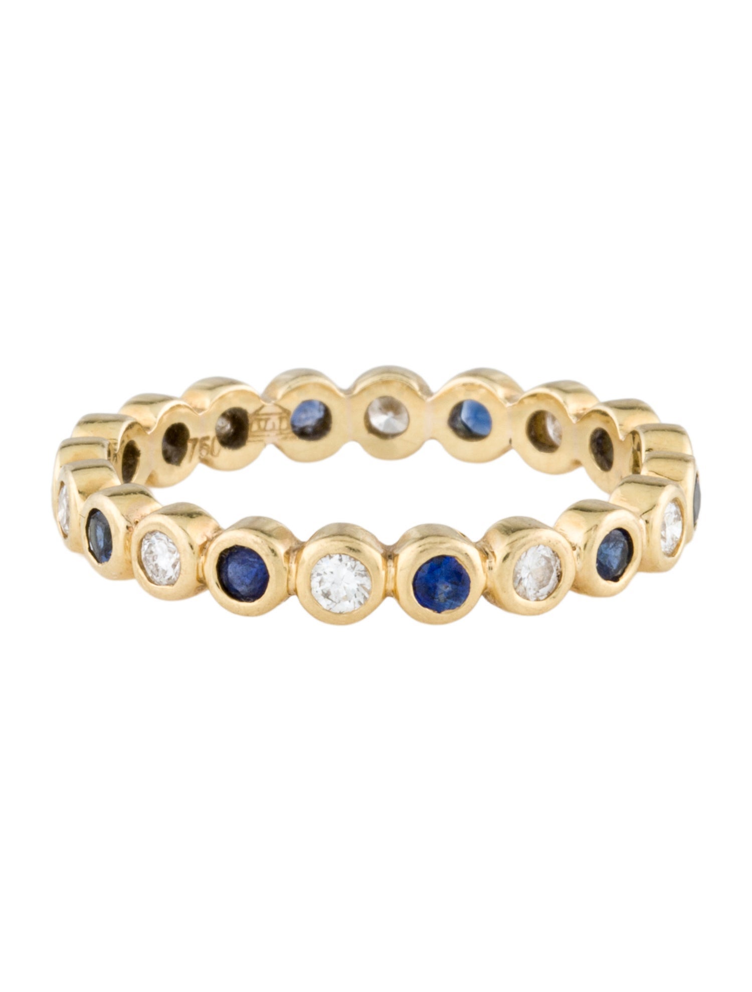 Temple St. Clair 18K Sapphire & Diamond Eternity Band