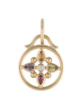 Temple St. Clair Multistone Circle Pendant