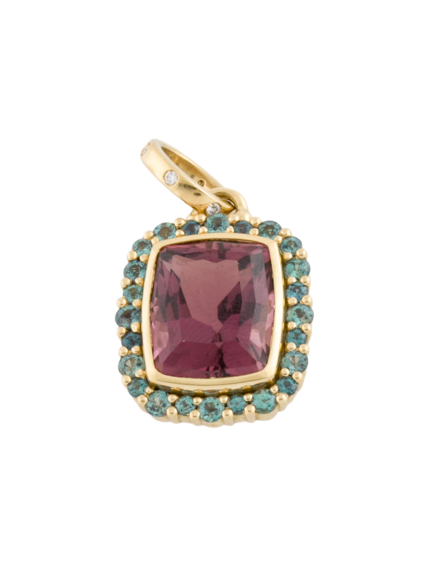 Temple St. Clair 18K Tourmaline, Alexandrite, & Diamond Pendant
