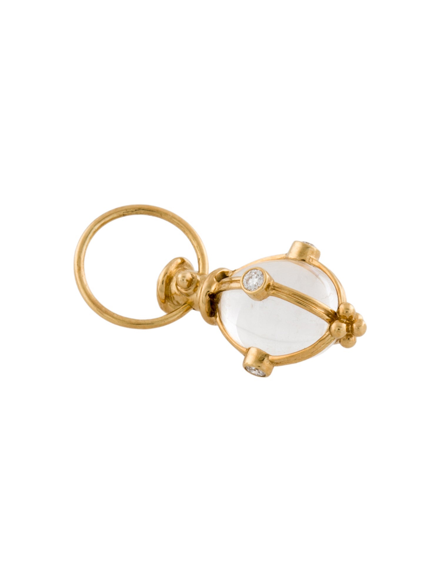 Temple St. Clair 18K Quartz & Diamond Extra Small Classic Amulet