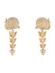 Temple St. Clair 18K 1.00ctw Diamond Snail & Vine Drop Earrings