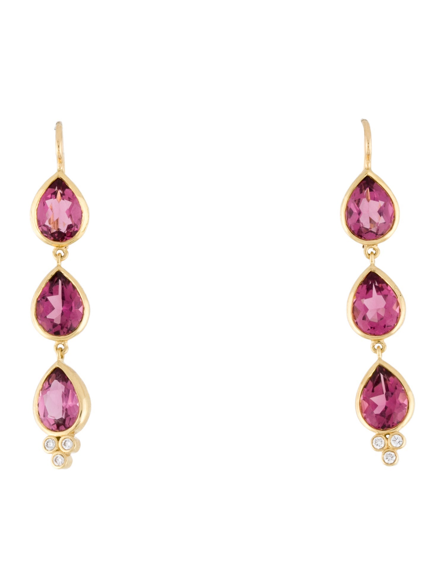 Temple St. Clair 18K Tourmaline & Diamond Drop Earrings