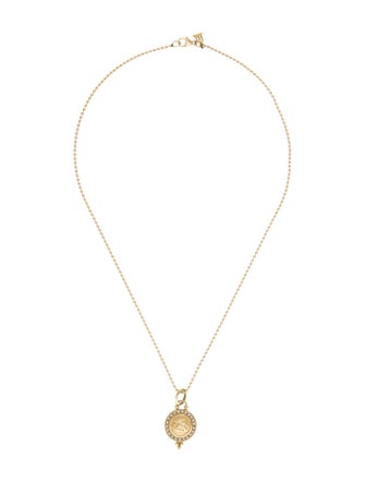 Temple St. Clair 18K Diamond Small Pavé Angel Pendant Necklace