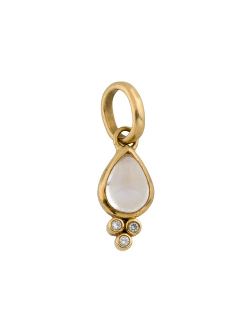 Temple St. Clair 18K Moonstone & Diamond Piccolo Pear Drop Pendant
