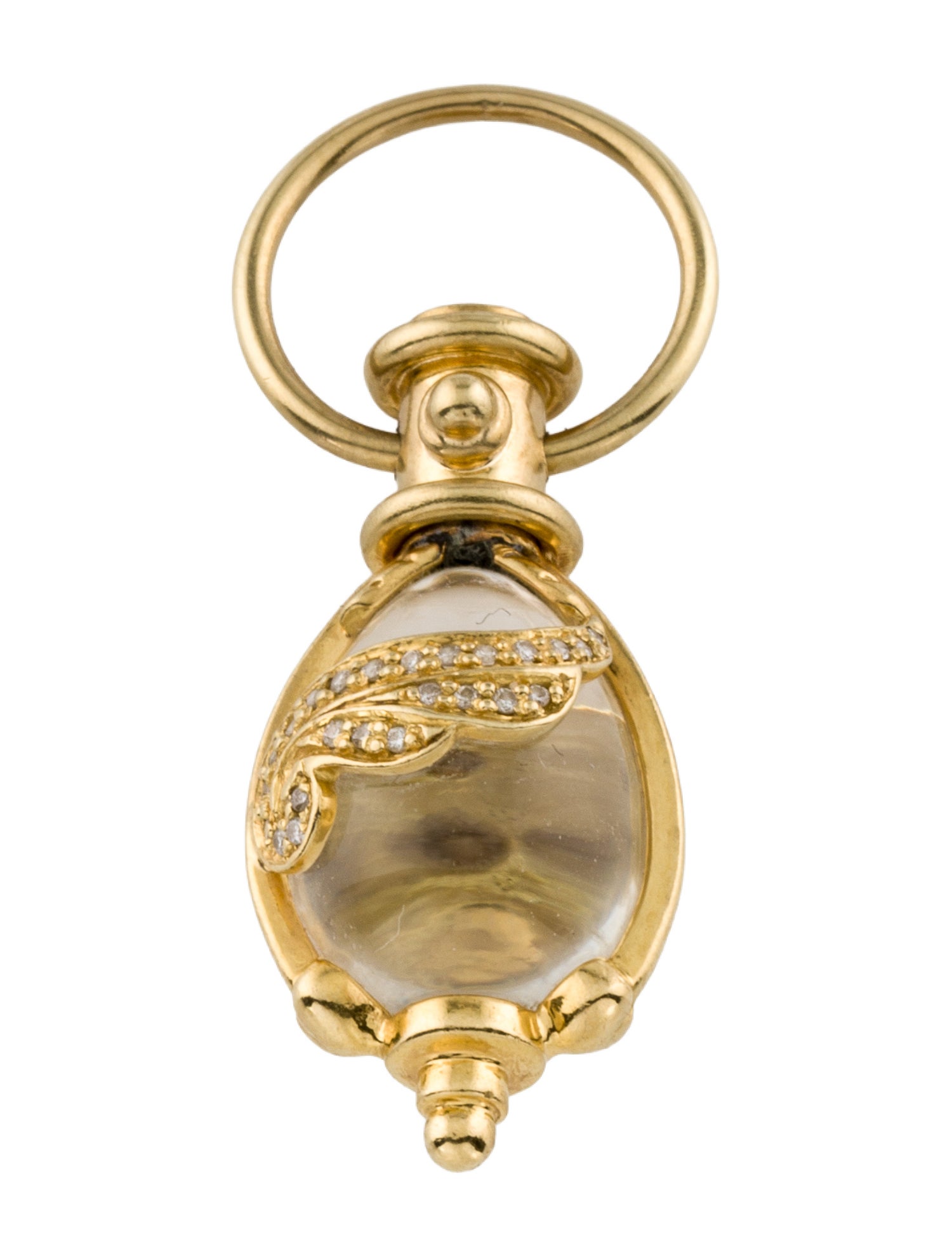 Temple St. Clair 18K Quartz & Diamond Angel Wings