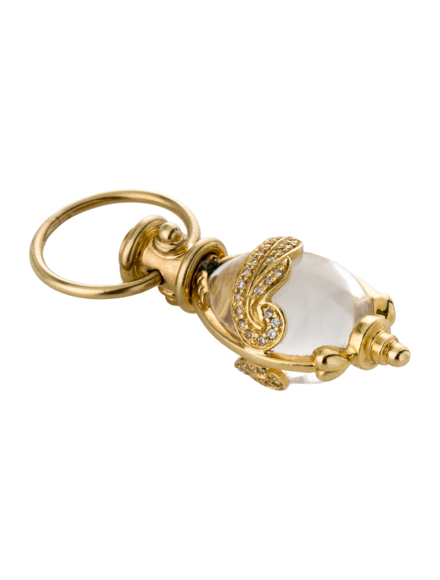 Temple St. Clair 18K Quartz & Diamond Angel Wings