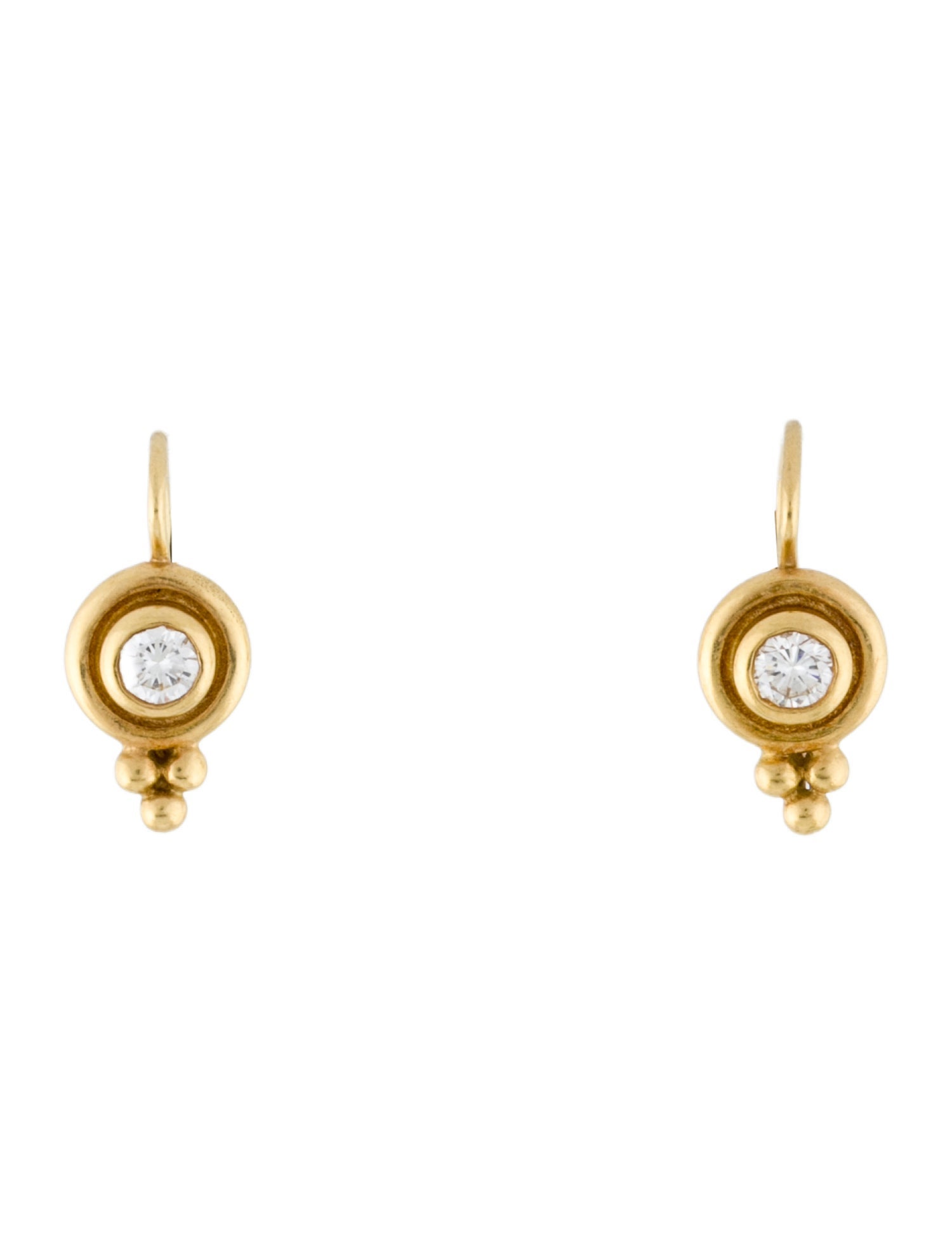 Temple St. Clair 18K Diamond Florence Drop Earrings