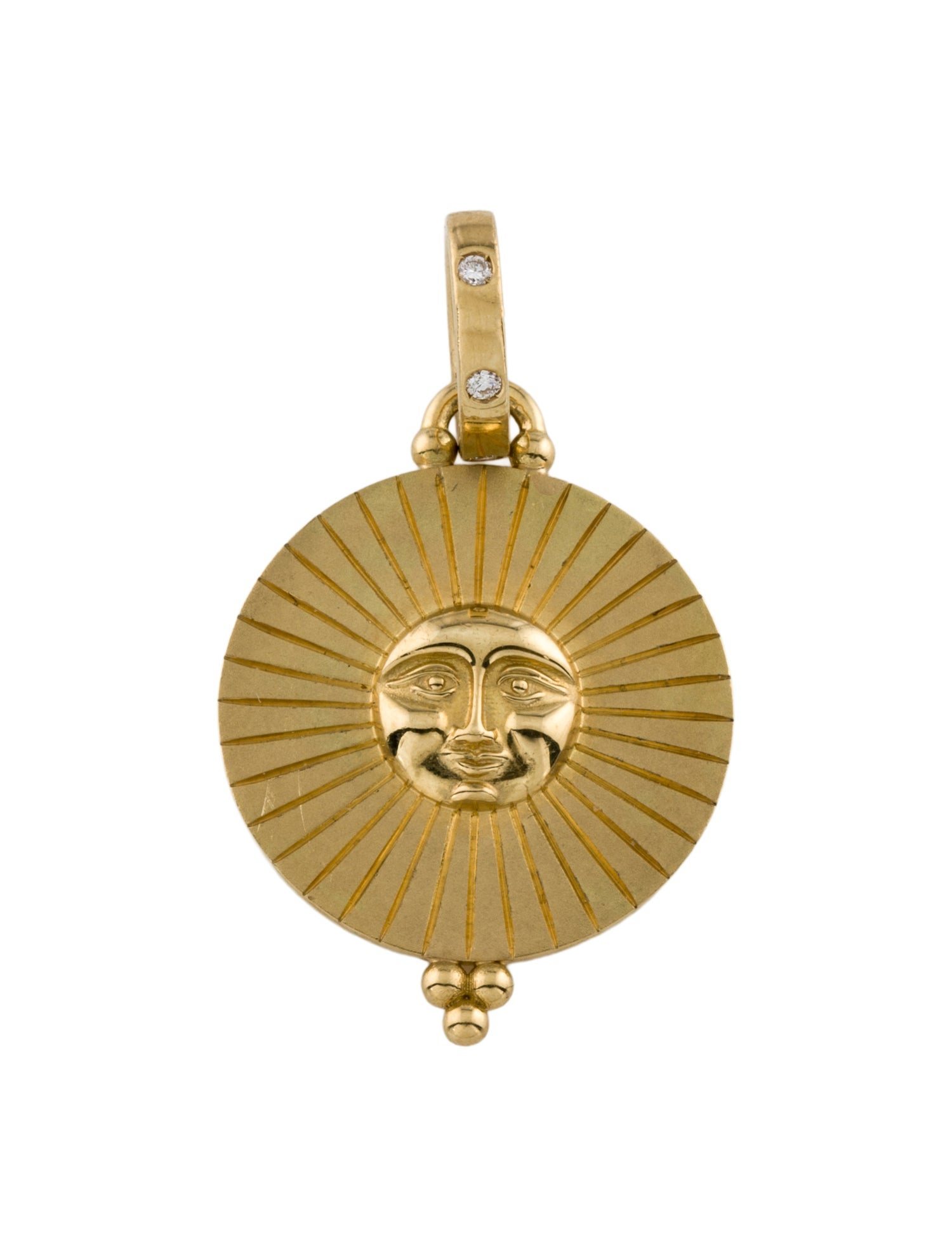 Temple St. Clair 18K Diamond Sole Pendant