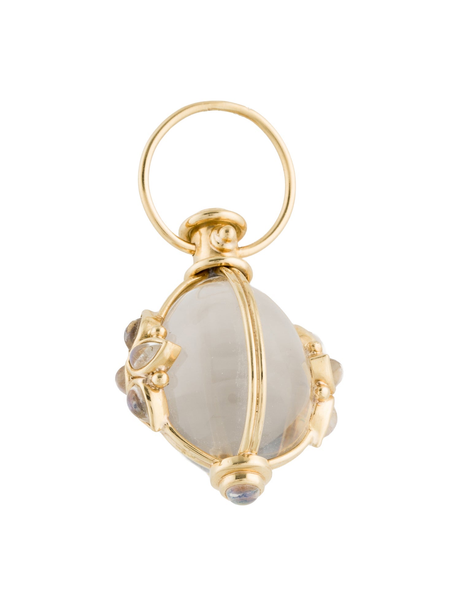 Temple St. Clair 18K Quartz & Moonstone Amulet Pendant