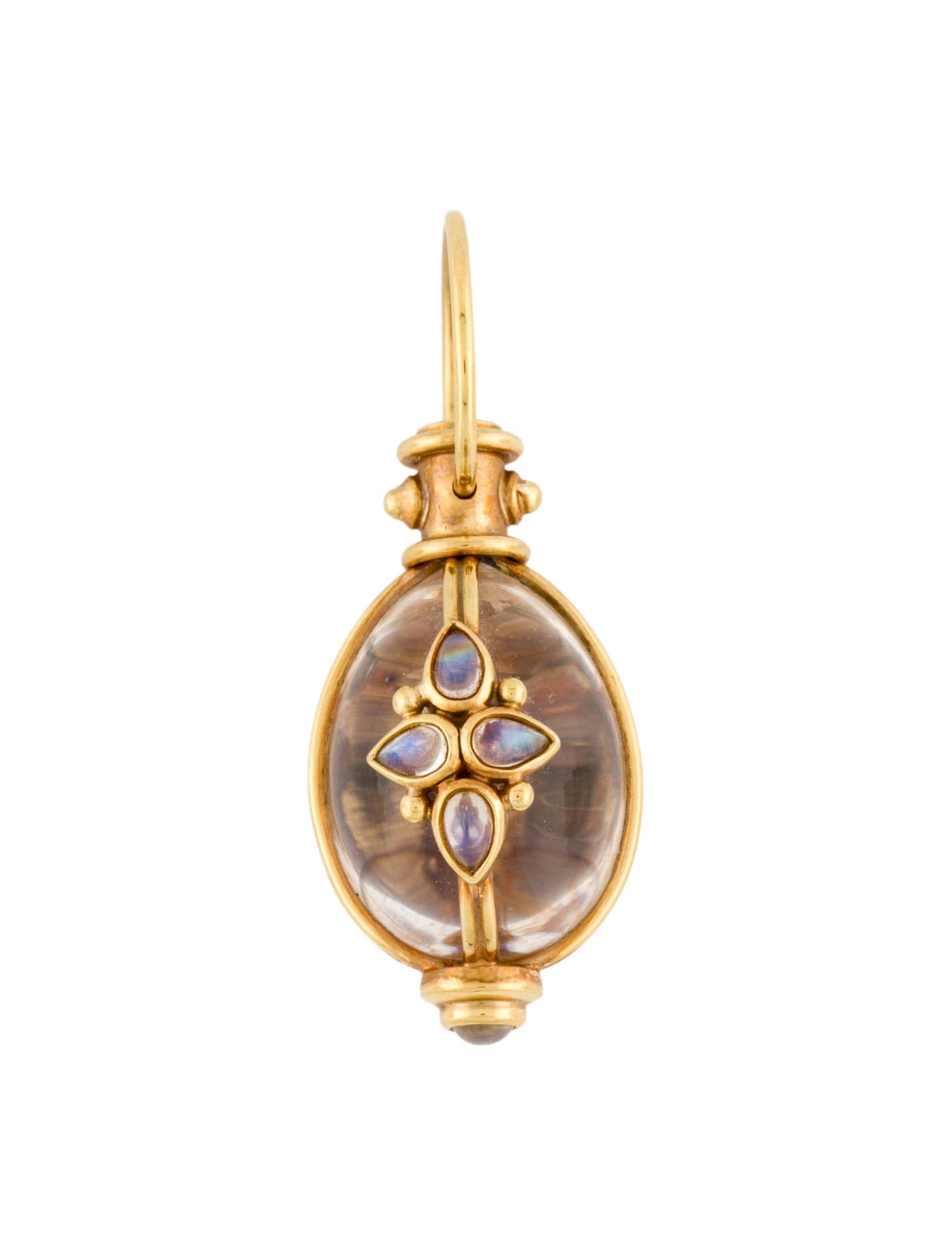 Temple St. Clair 18K Quartz & Moonstone Amulet Pendant