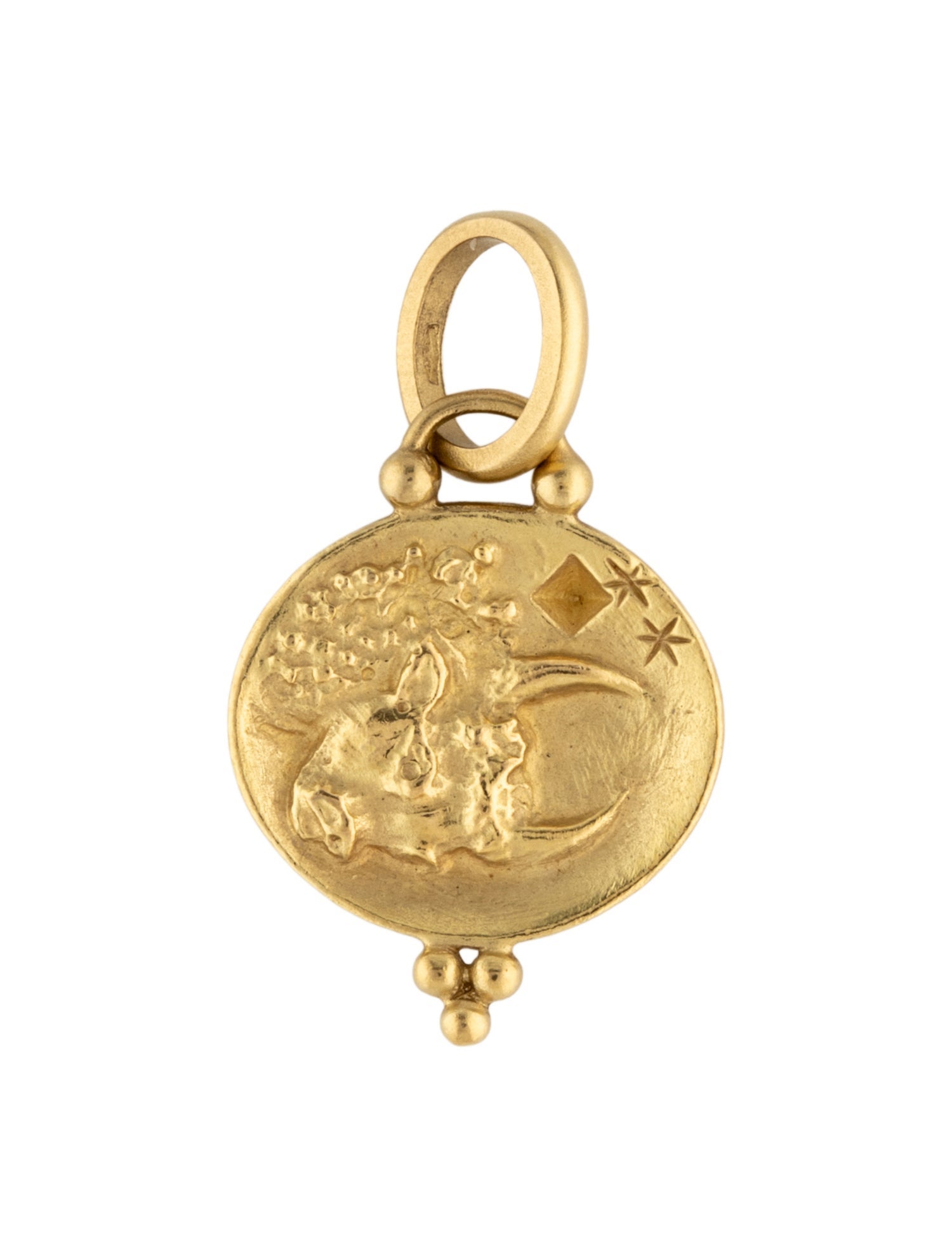 Temple St. Clair 18K Diamond Zodiac Taurus Pendant