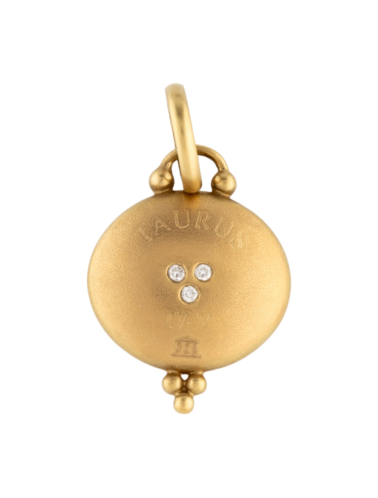 Temple St. Clair 18K Diamond Zodiac Taurus Pendant