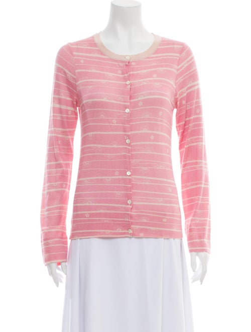 TSE Cashmere Silk Striped Sweater Pink