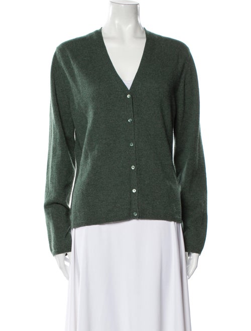TSE Cashmere Cashmere V-Neck Sweater Green