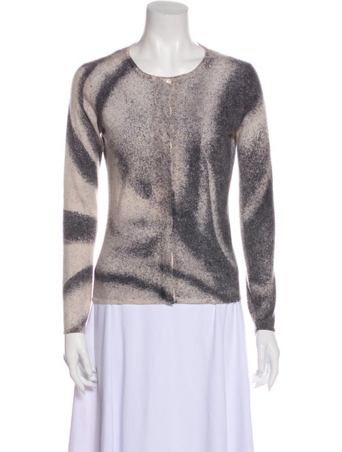 TSE Cashmere Cashmere Printed Sweater Grey