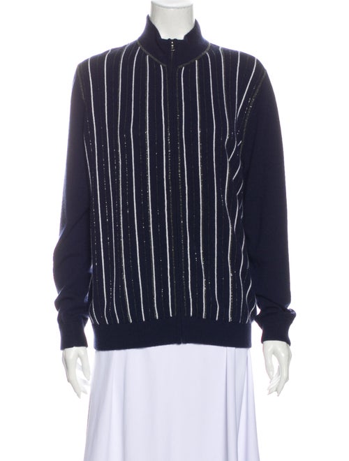 TSE Cashmere Cashmere Striped Sweater Blue