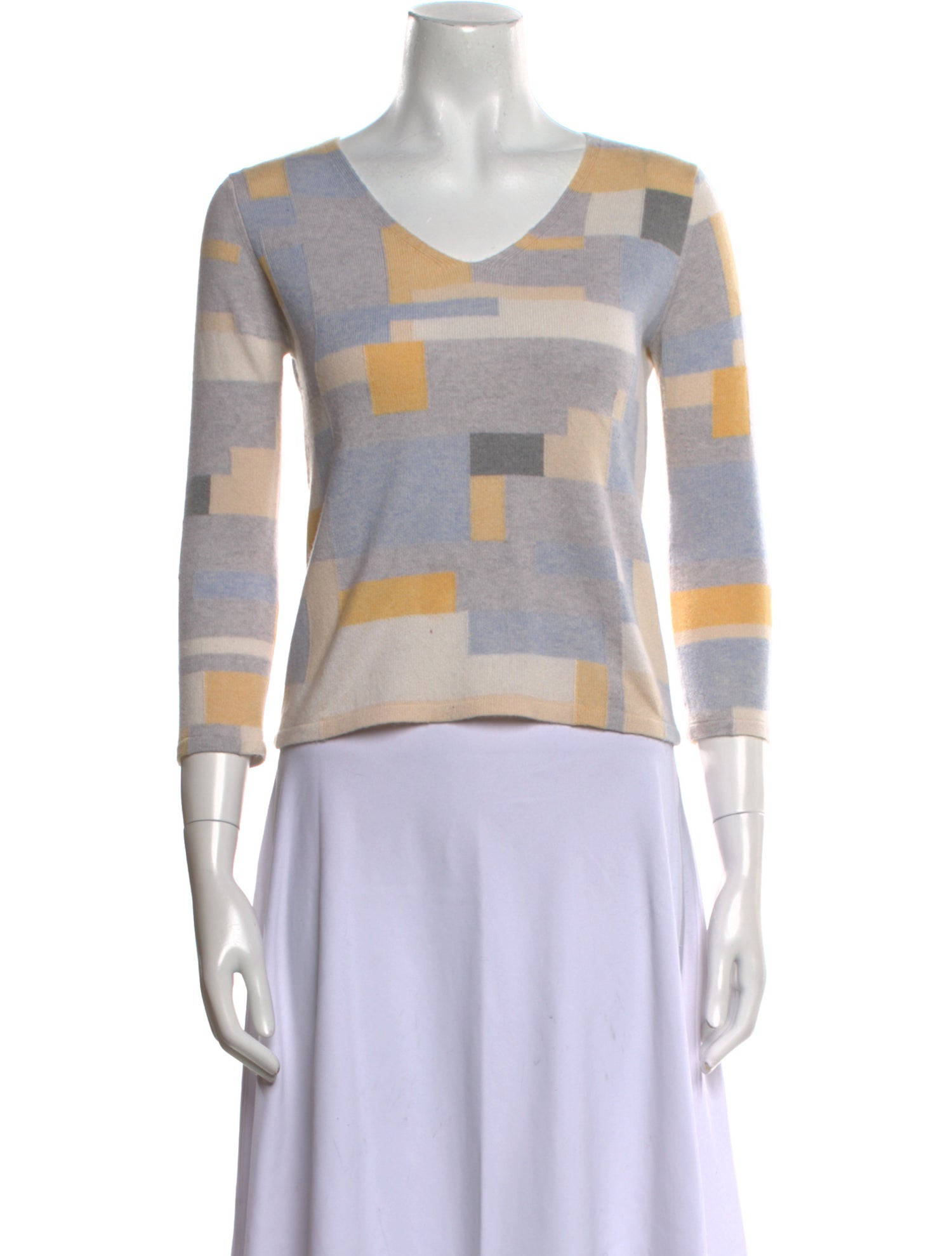 TSE Cashmere Cashmere Printed Sweater