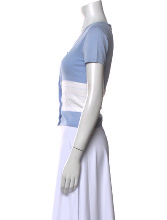 TSE Cashmere Scoop Neck Short Sleeve Crop Top