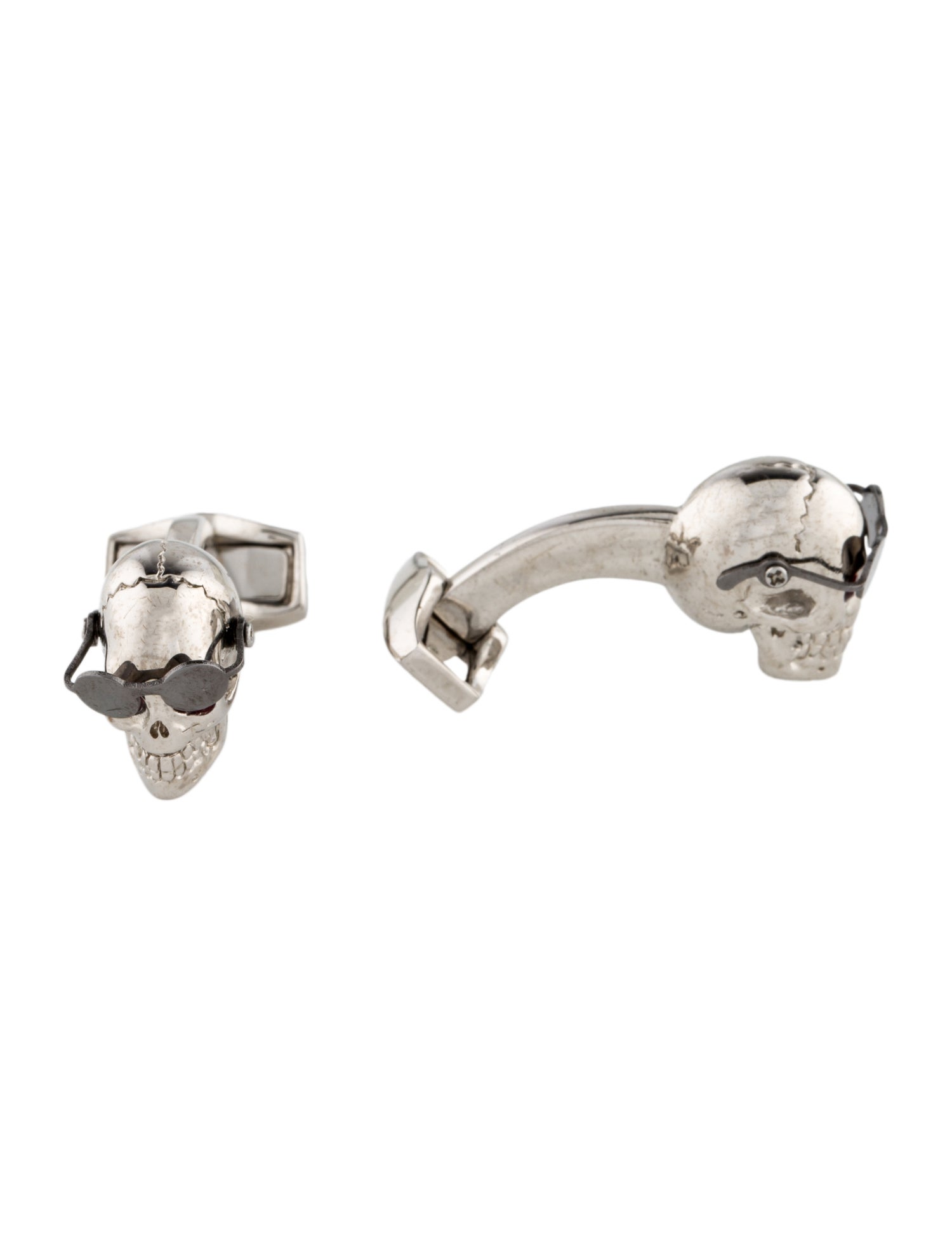 Tateossian Stone Skull Cufflinks